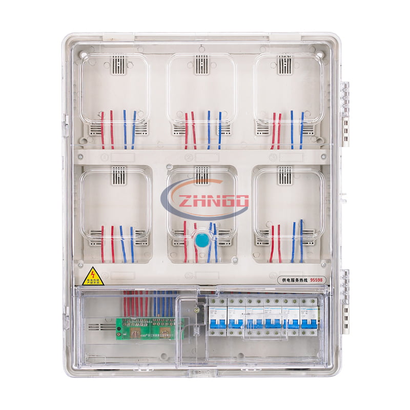 上下結構單相六表位機械式電表箱
